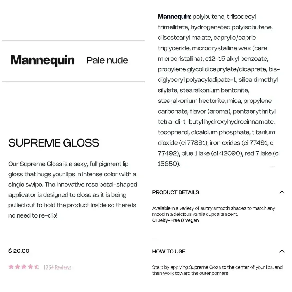Jeffree Star Supreme Gloss in "Mannequin" - Picture 3 of 3